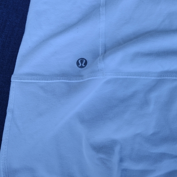 Lululemon White & Grey In Stride Full Zip Jacket Size 8 - Picture 5 of 8